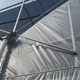 Multi serra galvanizzata della portata della struttura del chiaro del PE sistema di ventilazione d'acciaio del film