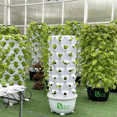 Growart Tower Sistema di coltivazione idroponica Linea d'acqua visibile automatica ABS di risparmio di spazio