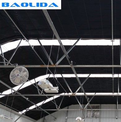 serra di blackout automatizzata sistema di ombreggiatura di ventilazione dei lati di altezza della parete di 16ft