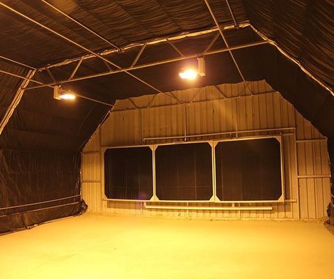 Serra d'ombreggiatura interna di privazione della luce del film plastico con il sistema di blackout